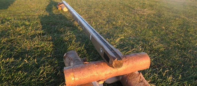 An extended water level.