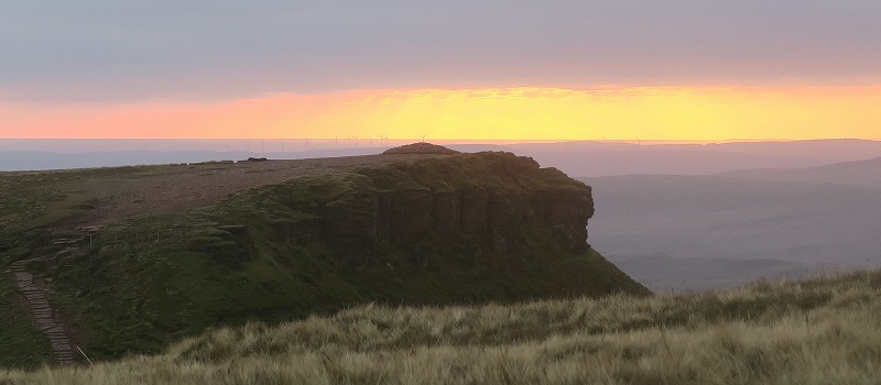 Pen y Fan; Slightly too high on its slope: