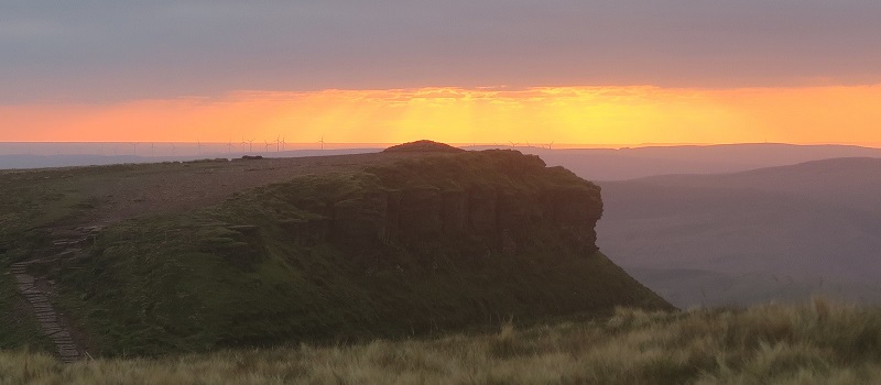 Pen y Fan; slightly too low on its slope: