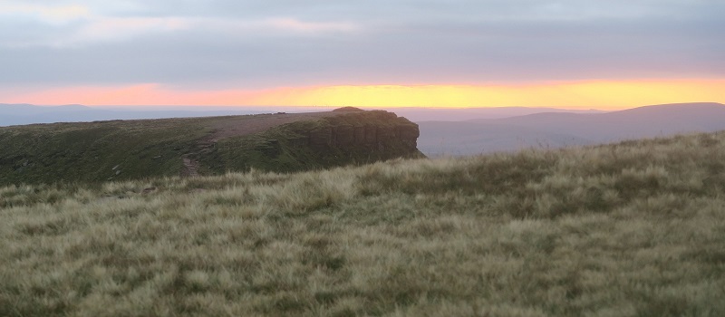 Pen y Fan. The intersection height: